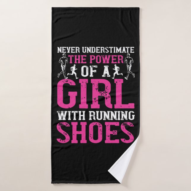 Running - Never underestimate champion Badehandtuch (Badehandtuch)