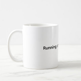 "Running on Coffee & WiFi" Funny Coffee Tasse