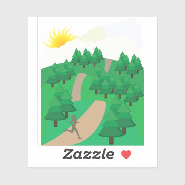 Running Outdoors Aufkleber (Blatt)