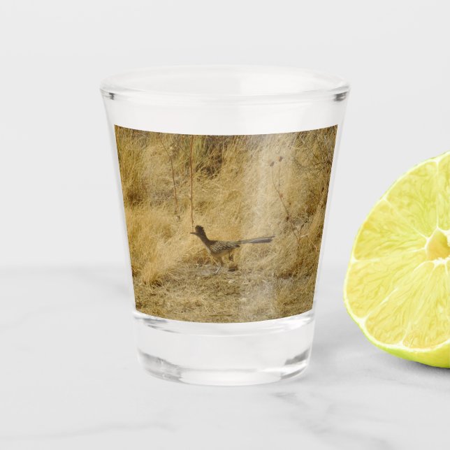 Running Roadrunner Shootglas Schnapsglas (Vorderseite)