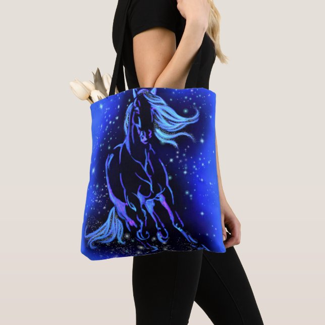 Running Ross Tote Tag Blaue Nacht Tasche (Von Nahem)