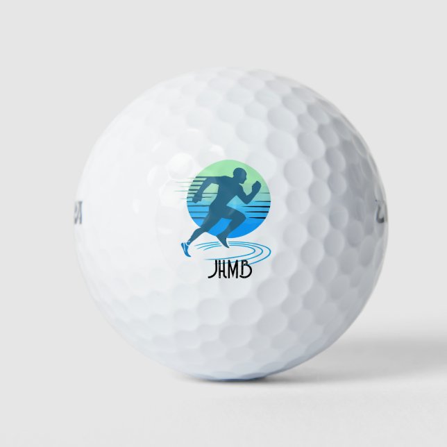 Running Runner  Monogram Art Golfball (Vorderseite)