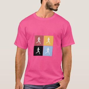 Running Runner Vintag Funny Hobby Sports T-Shirt