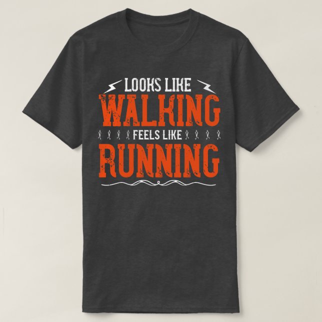 Running sieht so aus, als würde es laufen T-Shirt (Design vorne)
