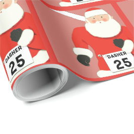 Running Track and Field Holiday Gift Geschenkpapier