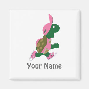 Running Turtle Personalize Magnet