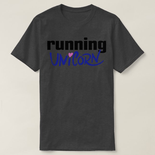 Running Unicorn T-Shirt (Design vorne)