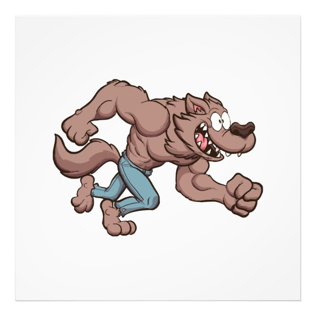 Running Werewolf Fotodruck (Vorne)