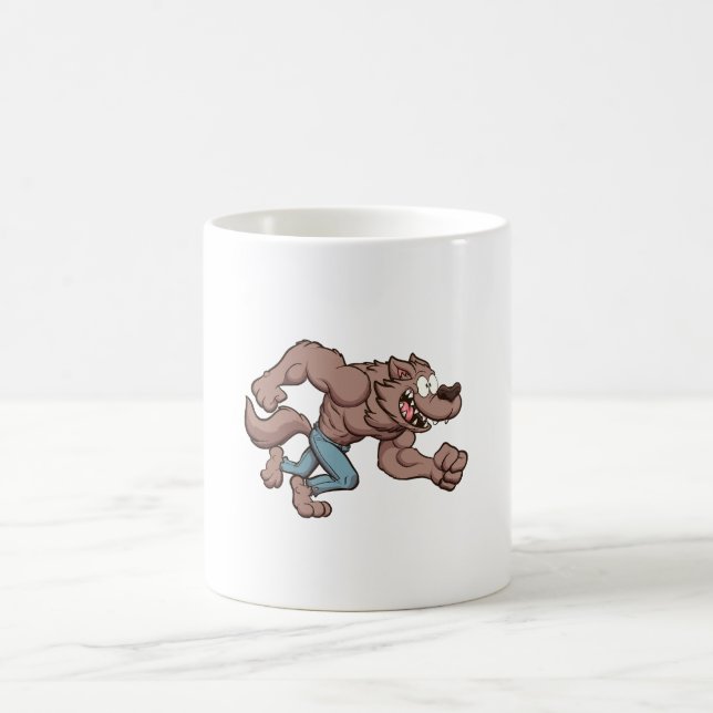 Running Werewolf Kaffeetasse (Mittel)