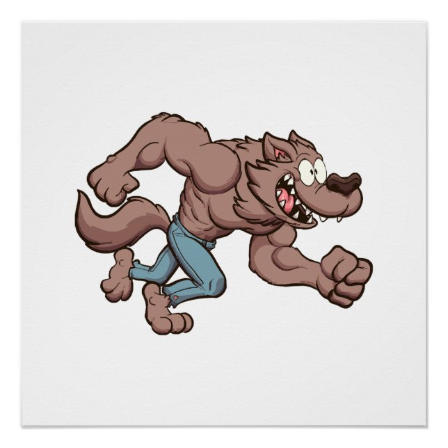 Running Werewolf Poster (Vorderseite)