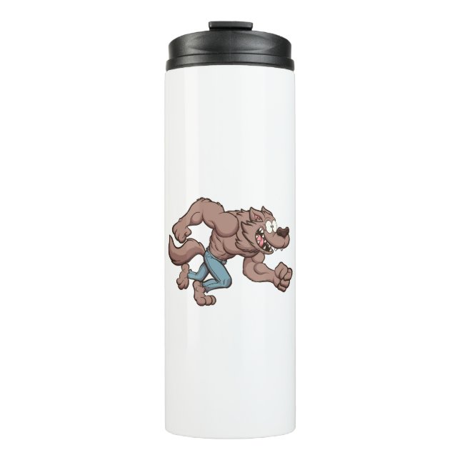 Running Werewolf Thermosbecher (Vorderseite)