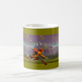 Running with a flower kaffeetasse