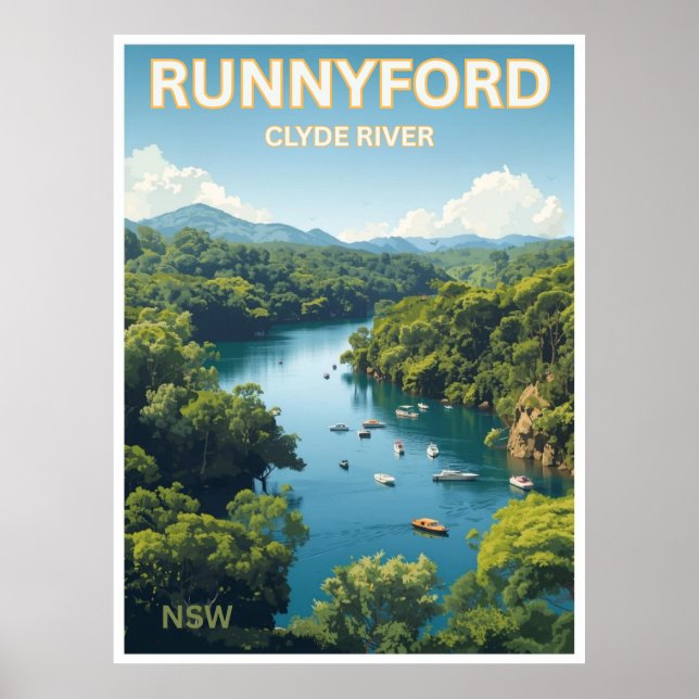 Runnyford, Clyde River, NSW Poster (Vorne)