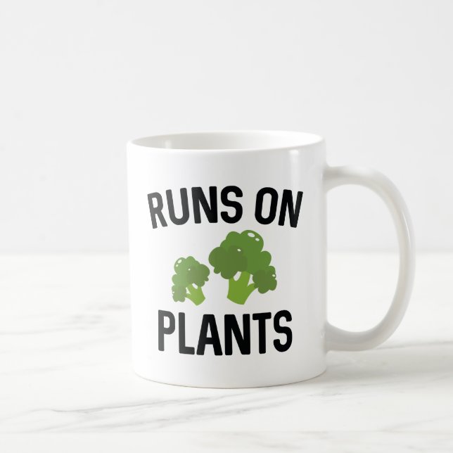 Runs auf Pflanze Kaffeetasse (Rechts)