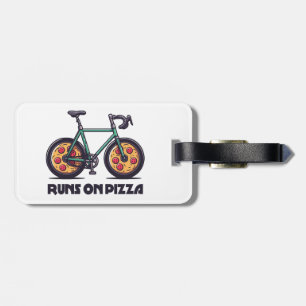Runs auf Pizza Gepäckanhänger
