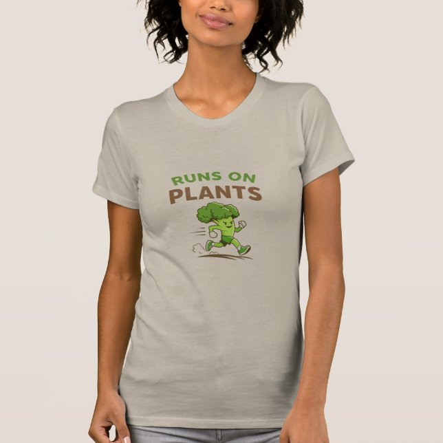 Runs on Plants T-Shirt (Vorderseite)