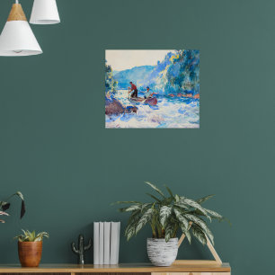 Runter durch Frank Weston Benson Poster