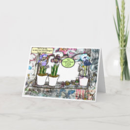 "Runter von meinem Rasen!" Funny Getting Older Geb Karte