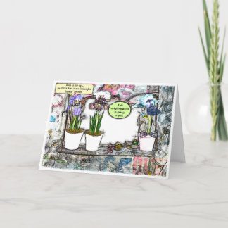 "Runter von meinem Rasen!" Funny Getting Older Geb Karte