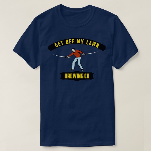 Runter von meinem Rasen! T-Shirt (Design vorne)