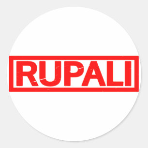 Rupali-Briefmarke Runder Aufkleber