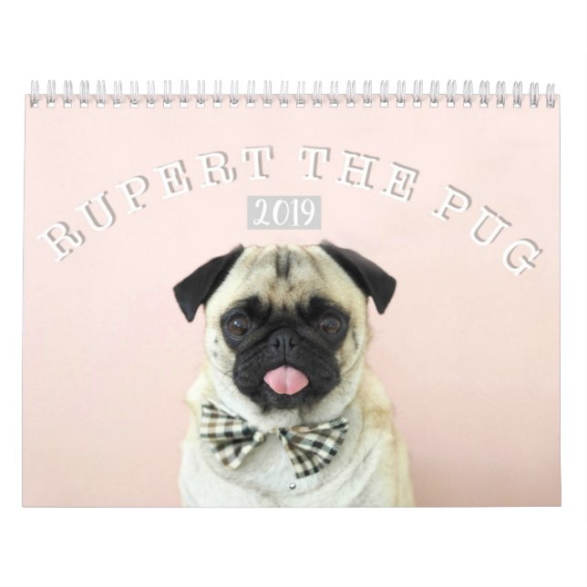 Rupert der Wandkalender des Mops-2019 (Titelbild)