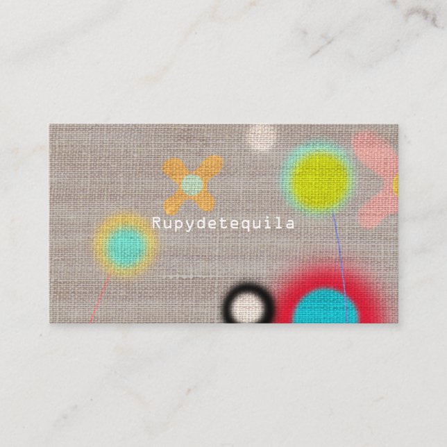 Rupydetequiles Niedlich Flora Business Card Visitenkarte (Vorderseite)