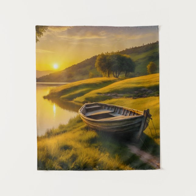 Ruquil Morning Sunrise Wandteppich (Vorderseite)