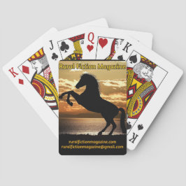 Rural Fiktion Magazine - Pferd mit Sonnenuntergang Spielkarten