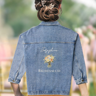 Rural Floral Personnalisé pour Demoiselles d'Honne