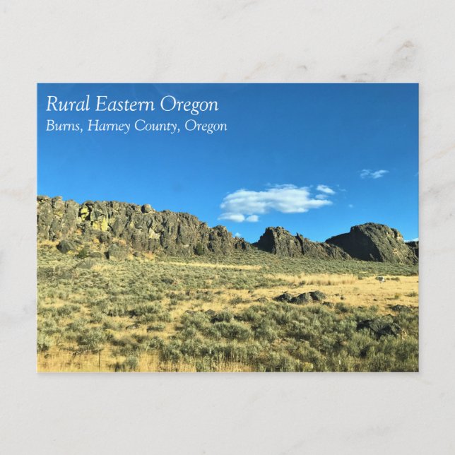 Rural Harney Landkreis, Burns, Oregon Canvas Print Postkarte (Vorderseite)