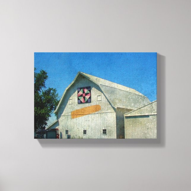 Rural Iowa Barn Leinwanddruck (Vorderseite)