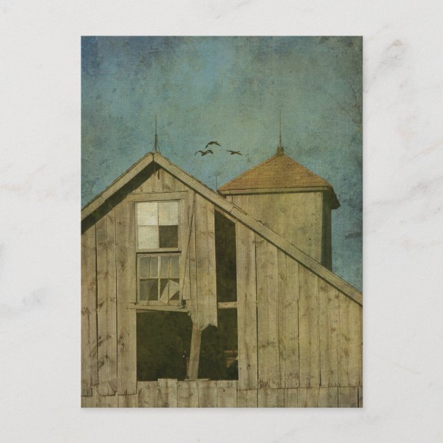 Rural Iowa Barn Postkarte (Vorderseite)