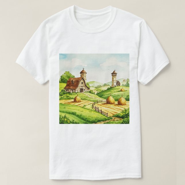 Rural landscape T-Shirt (Design vorne)