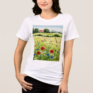 Rural landscape Tri-Blend shirt