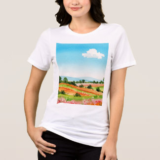 Rural landscape Tri-Blend shirt