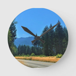 Rural Washington, Randle, WA Runde Wanduhr