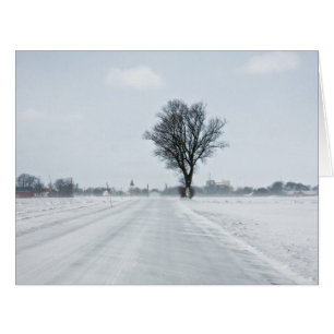Rural winter road