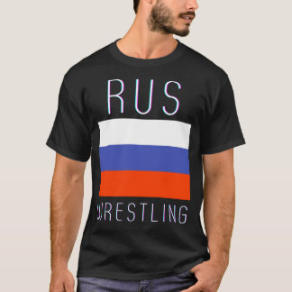 RUS-Flagge Pride Russland Wrestling UdSSR Wrestler T-Shirt