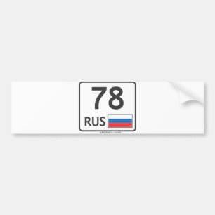 RUS. St.Peresburg. 78 Autoaufkleber