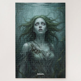Rusalka schwebt in einem stehenden Teich
