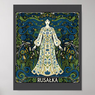 Rusalka Slawische Wasser Srit Heidnische Mythologi Poster