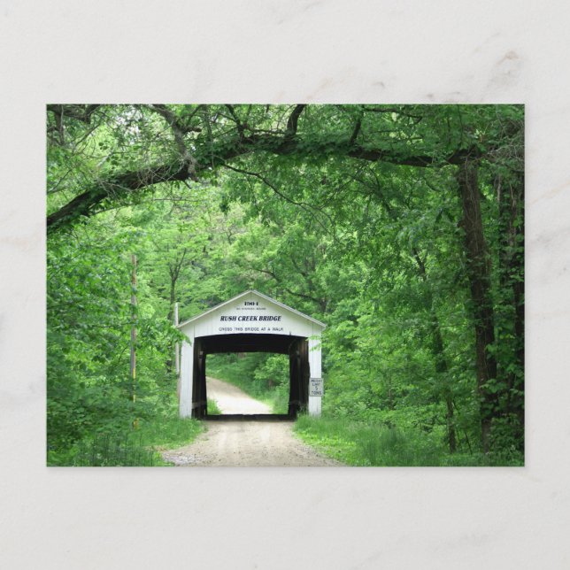 Rush Creek Bridge Postkarte (Vorderseite)