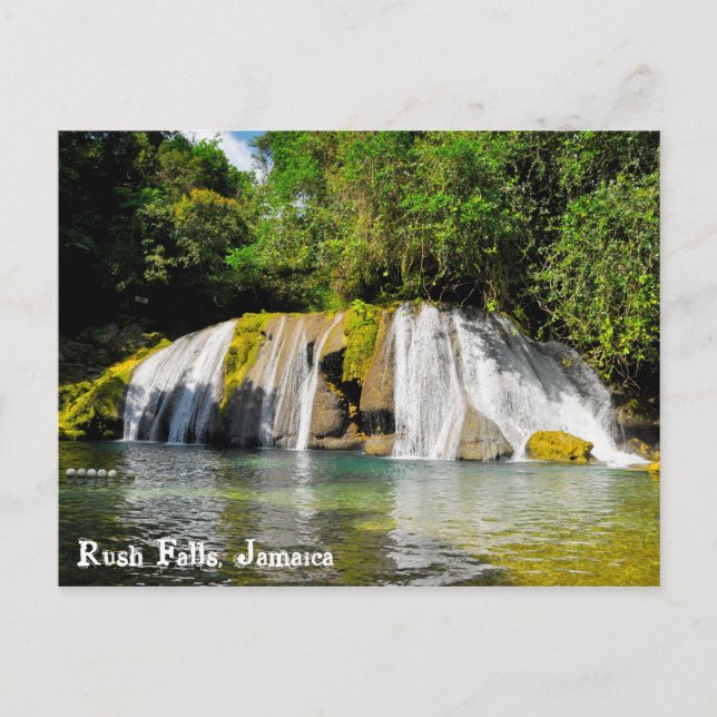 Rush Falls, Jamaika Postkarte (Vorderseite)