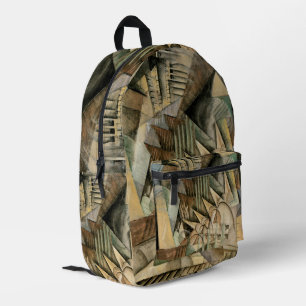 Rush Hour, New York, von Max Weber, Vintager Kubis Bedruckter Rucksack