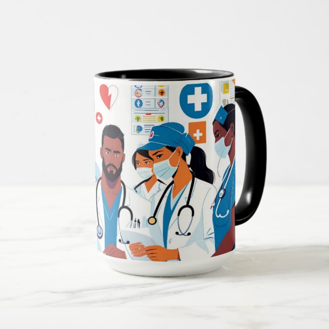 Rush im Notraum Tasse (VorderseiteRechts)
