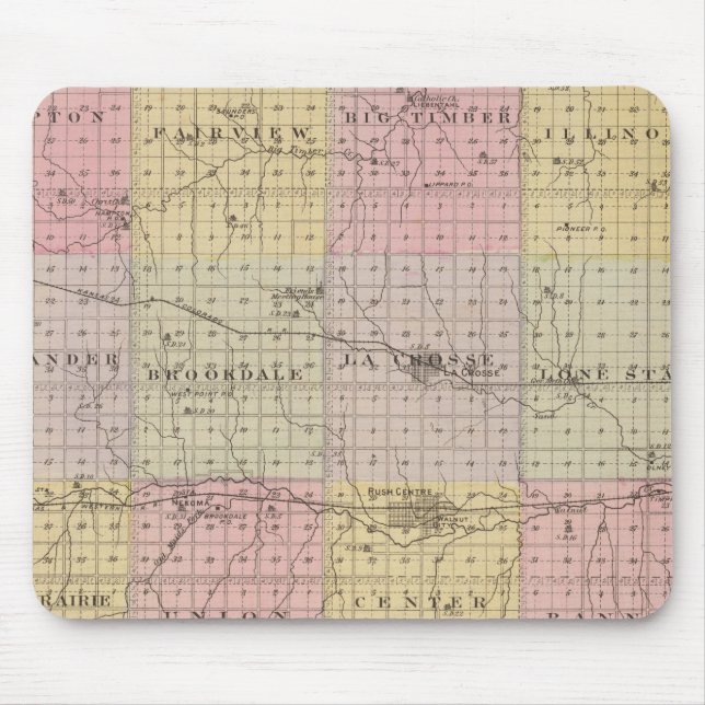 Rush Landkreis, Kansas Mousepad (Vorne)