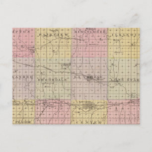 Rush Landkreis, Kansas Postkarte