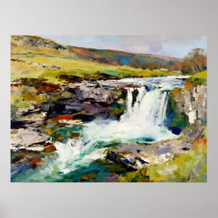 "Rush of the Dales" - Eine Yorkshire-Landschaft Poster