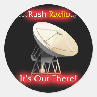 Rush Radio Sticker Round